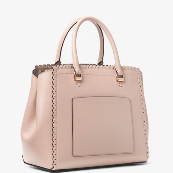 Michael Kors BENNING Large Scalloped Satchel - Picture 3 of 8